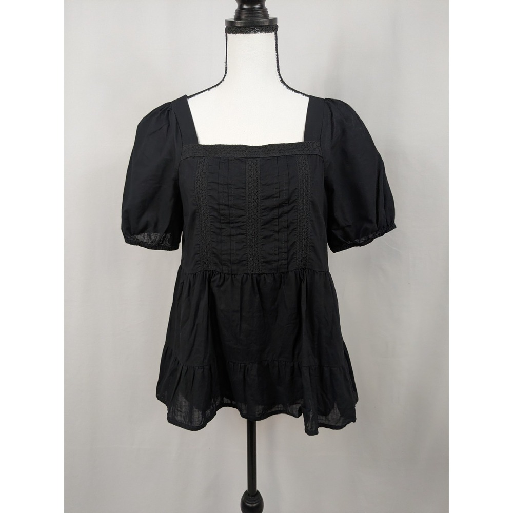 Milkmaid Whimsigoth Loft Tunic Top Womens Cottagecore Boho Peasant Indie A048